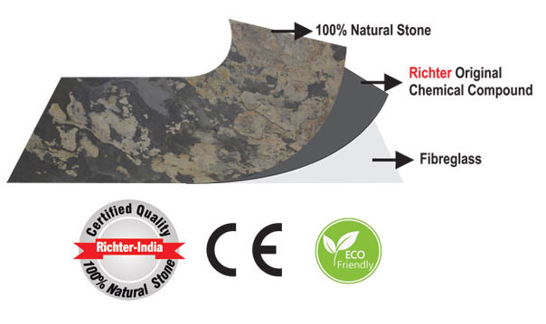 100% Natural Stone Richter Original Chemical Compound Fibreglass